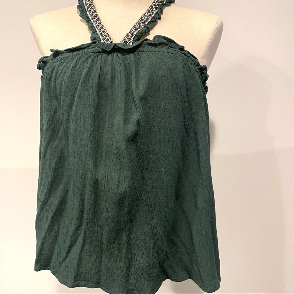 1. State Halter Tank Top Hunter Green size M